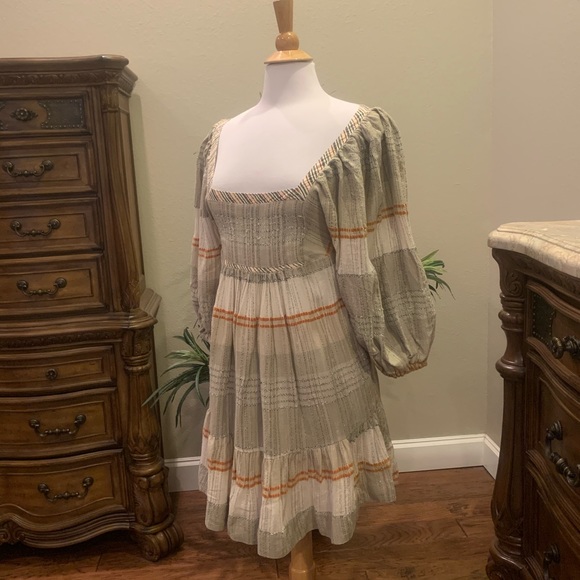 NWT $148 Free People Cozy Striped Mini Dress XS S - Picture 9 of 14